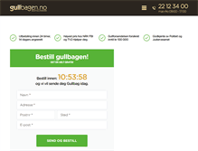 Tablet Screenshot of gullbagen.no
